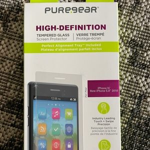 Pure gear tempered glass screen protector iPhone X